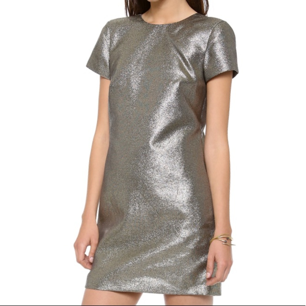 Madewell Silver Metallic Dress